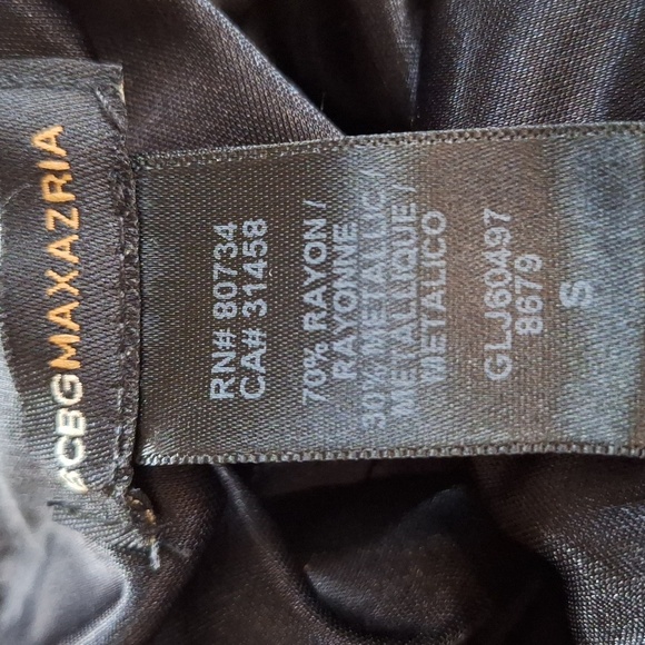 BCBG MAXAZRIA Womens Black Rainbow Sparkle Long Halter Dress. Size S - Picture 2 of 10